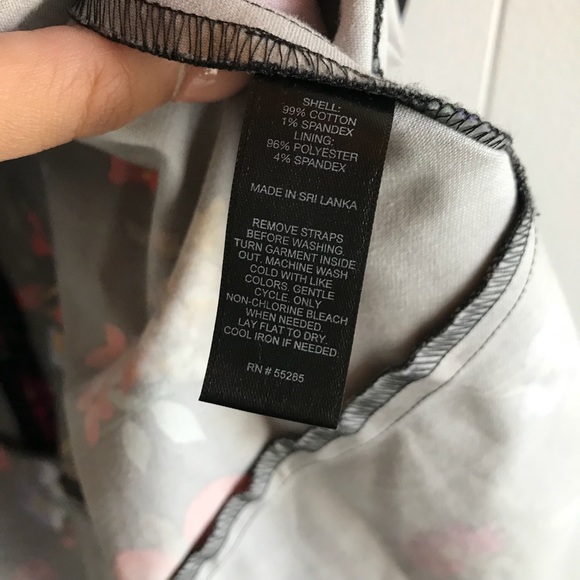 Express Floral Black Fit + Flare Dress - Picture 4 of 8